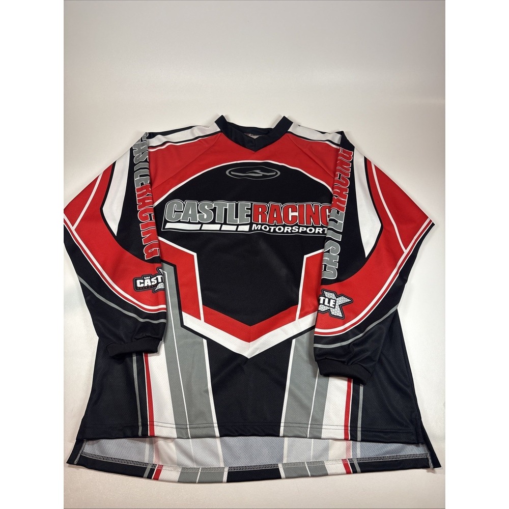 Vintage Castle Racing Motorsports Jersey Size XL Castle Racewear